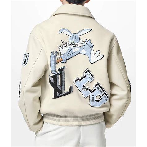 louis vuitton varsity jacket cream|lovi vitton varsity jacket.